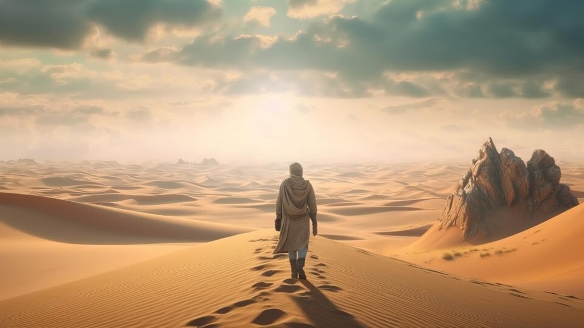Jesus Caminado Poe El Desierto
