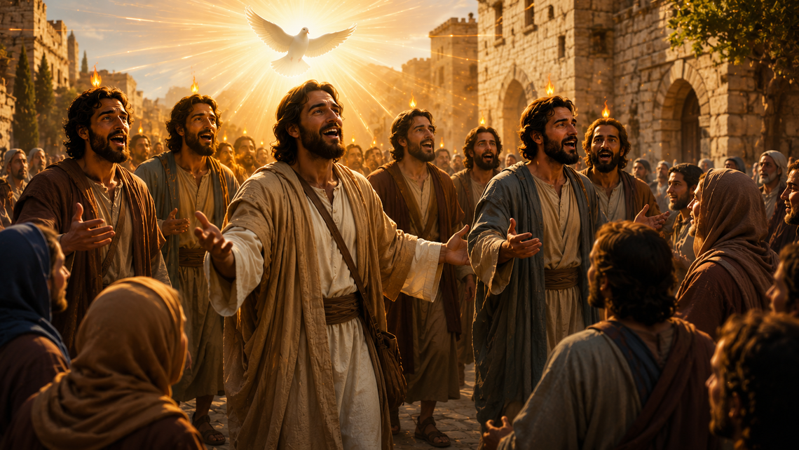 Pentecostes Discipulos Llenos Del Espiritu Santo