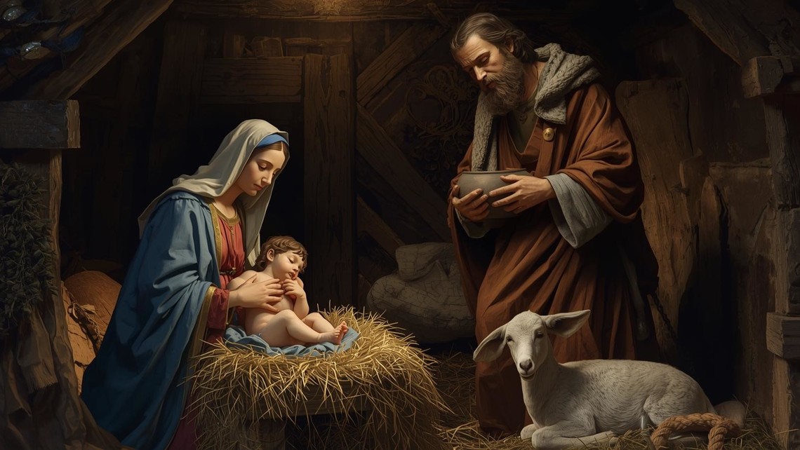 Virgin Mary Baby Jesus And Joseph